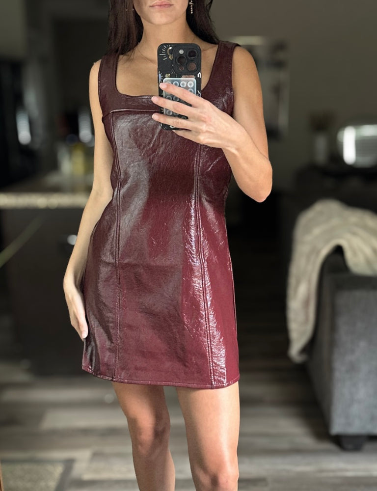 
                      
                        Merlot Mini Dress
                      
                    